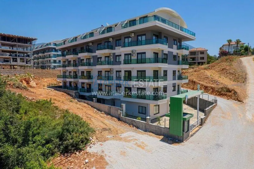 1+1 furnished apartment in Alanya, Oba district   6 
