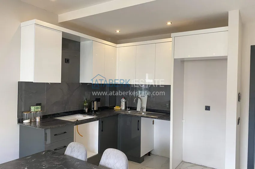 Purchase  1+1 furnished apartment in Alanya, Oba district   6 