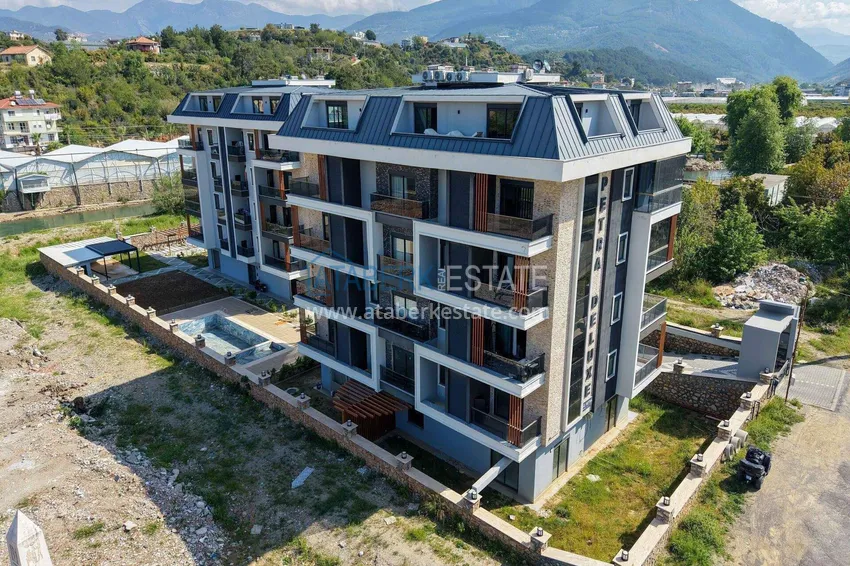 Citizenship apartment in Alanya - 2+1 with a separate kitchen in the Kestel area  7 