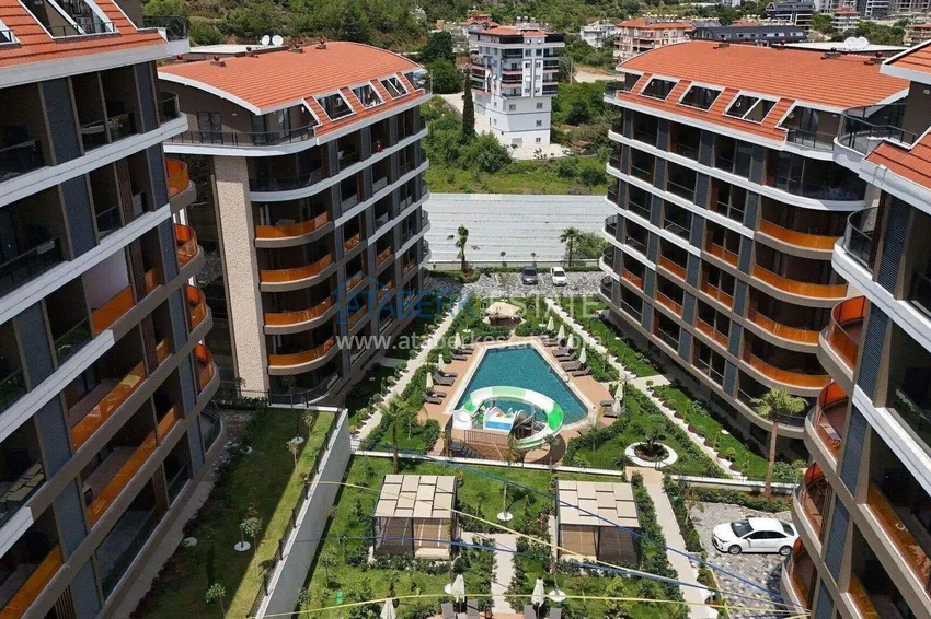 A new stylish investment project at the excavation stage in Oba, Alanya 11