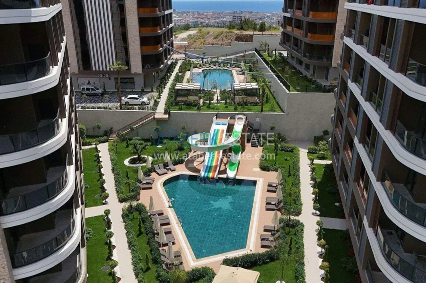 A new stylish investment project at the excavation stage in Oba, Alanya 12