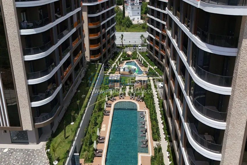 A new stylish investment project at the excavation stage in Oba, Alanya 14