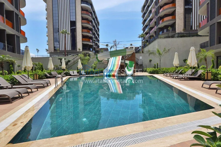 A new stylish investment project at the excavation stage in Oba, Alanya 20