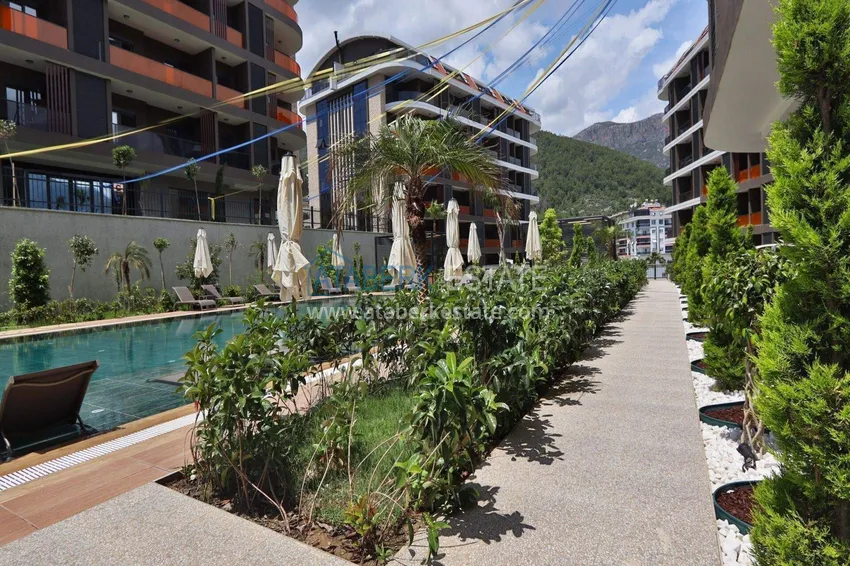 A new stylish investment project at the excavation stage in Oba, Alanya 22