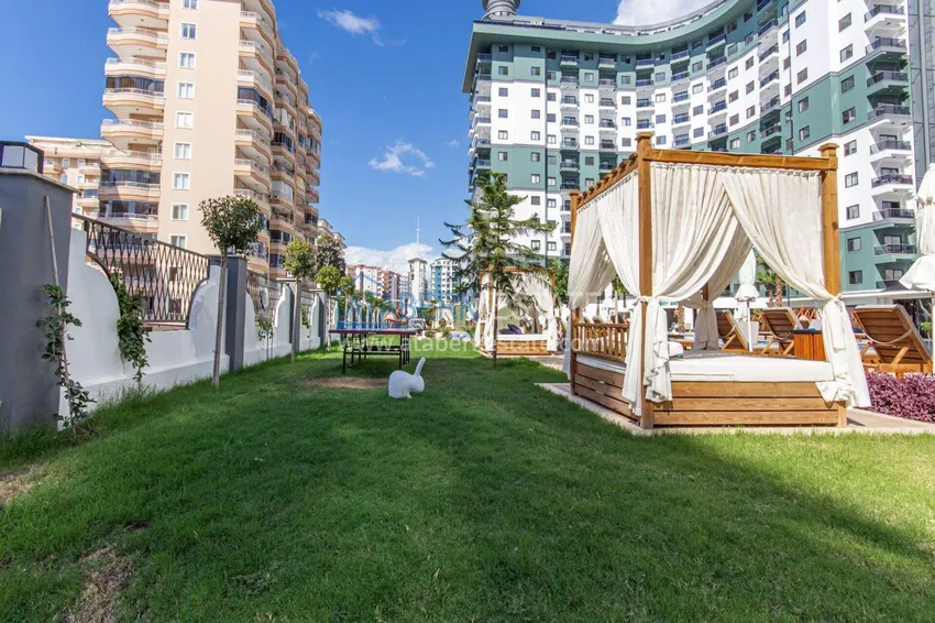 1+1 apartment in Alanya, Mahmutlar district — furniture, mountain view 13 