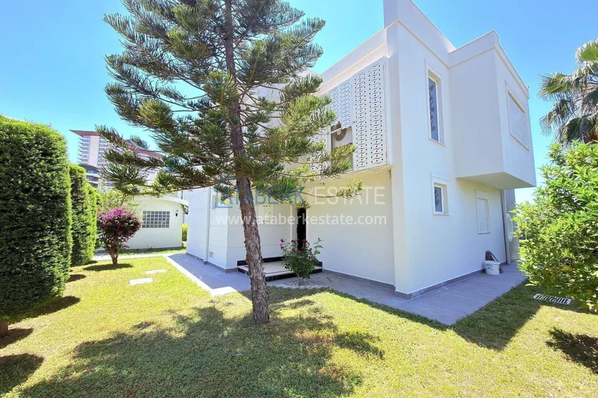 4+1 two-story private villa in Alanya — furniture, swimming pool, sea view, Kargicak district 15 