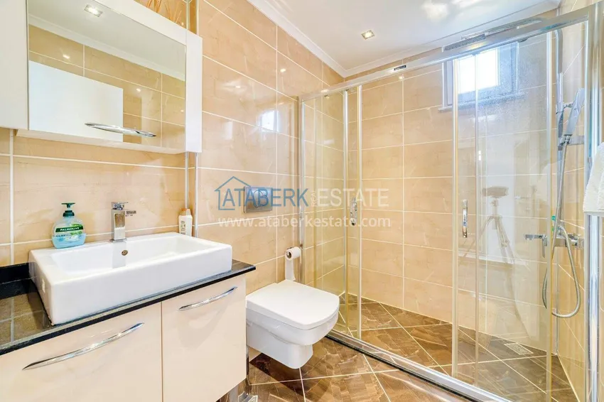 Purchase  4+1 two-story private villa in Alanya — furniture, swimming pool, sea view, Kargicak district 20 