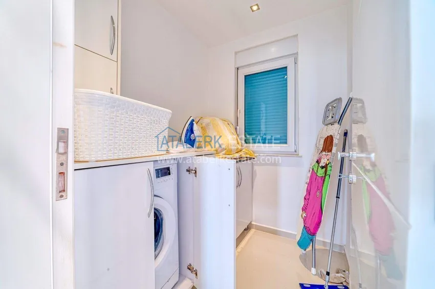Purchase  4+1 two-story private villa in Alanya — furniture, swimming pool, sea view, Kargicak district 22 