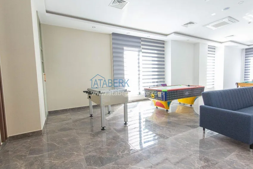 1+1 apartment in Alanya, Mahmutlar district — furniture, mountain view 40 