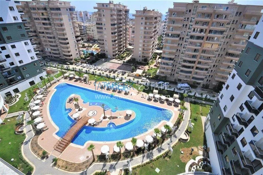 1+1 apartment in Alanya, Mahmutlar district — furniture, mountain view 5 