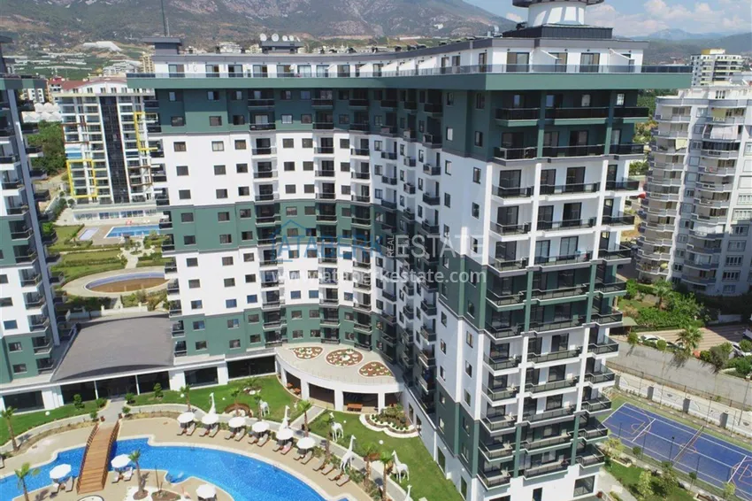 1+1 apartment in Alanya, Mahmutlar district — furniture, mountain view 7 