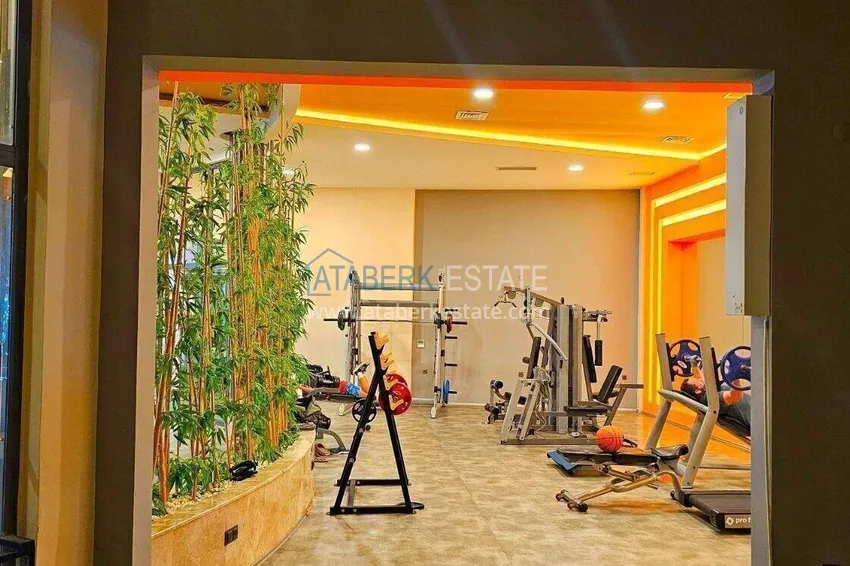 2+1 apartment on the first line in Alanya, Kargicak district — furniture, side sea view 36 