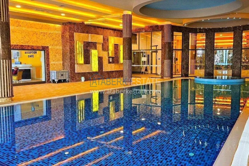 2+1 apartment on the first line in Alanya, Kargicak district — furniture, side sea view 38 