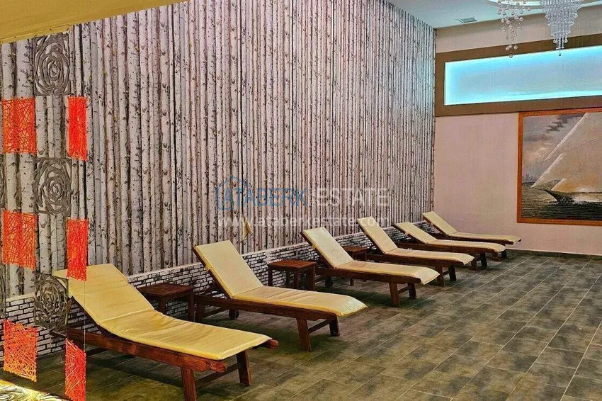 2+1 apartment on the first line in Alanya, Kargicak district — furniture, side sea view 43 