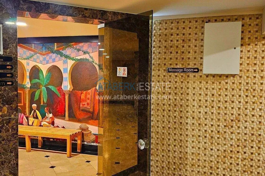 2+1 apartment on the first line in Alanya, Kargicak district — furniture, side sea view 46 