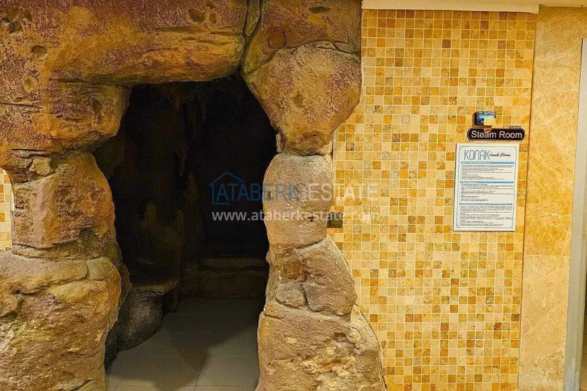 2+1 apartment on the first line in Alanya, Kargicak district — furniture, side sea view 48 
