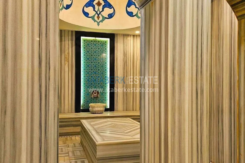2+1 apartment on the first line in Alanya, Kargicak district — furniture, side sea view 52 
