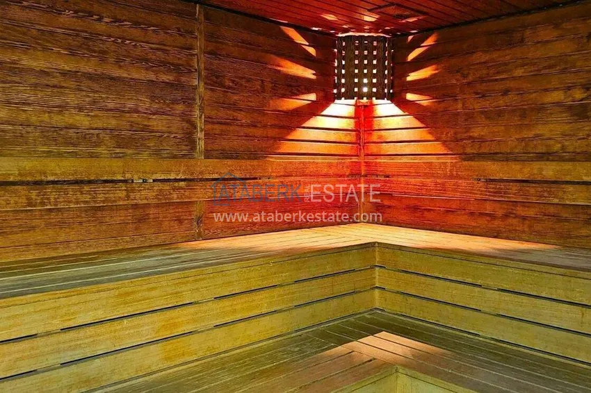 2+1 apartment on the first line in Alanya, Kargicak district — furniture, side sea view 53 