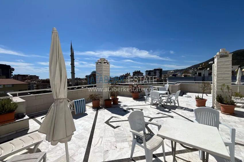 Apartment in the center of Alanya for a residence permit — one-bedroom with furniture, Cleopatra beach area 11 