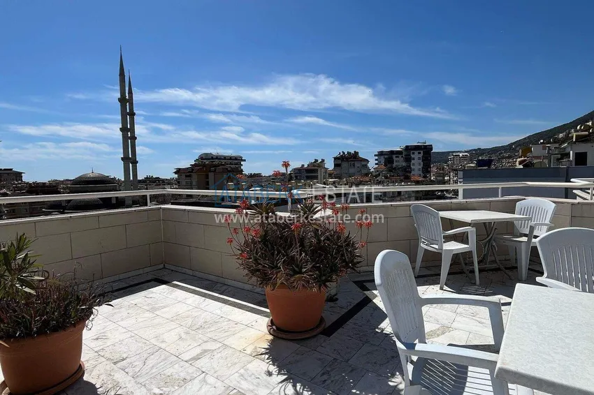 Apartment in the center of Alanya for a residence permit — one-bedroom with furniture, Cleopatra beach area 12 