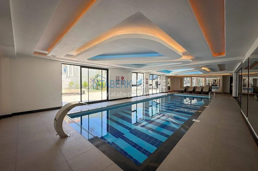 2+1 apartment in the center of Alanya, furnished in a luxury complex, Cleopatra beach area  25 