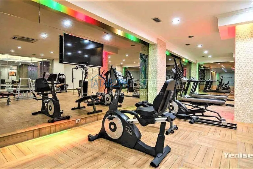 Apartment 1+1 in the center of Mahmutlar — furniture, glazed balcony, 200 meters from the sea  26 