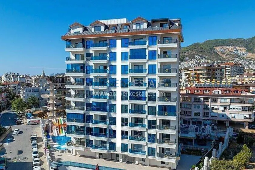 2+1 apartment in the center of Alanya, furnished in a luxury complex, Cleopatra beach area  3 