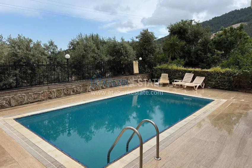 Villa in Alanya for residence permit and citizenship - detached 4+1 with pool and garden in Oba 3 