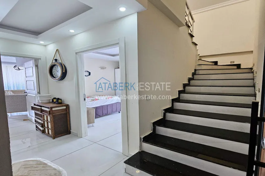 Purchase  3+1 duplex in Alanya — a comfortable complex, the center of Avsallar  1 