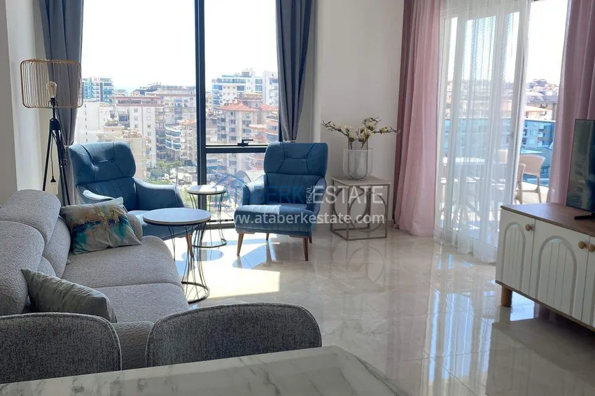 Purchase  Rent in Alanya - 2+1 apartment with furniture and sea view in Mahmutlar B45 4 