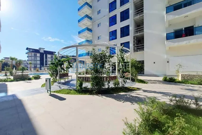 Rent in Alanya - 2+1 apartment with furniture and sea view in Mahmutlar B45 5 