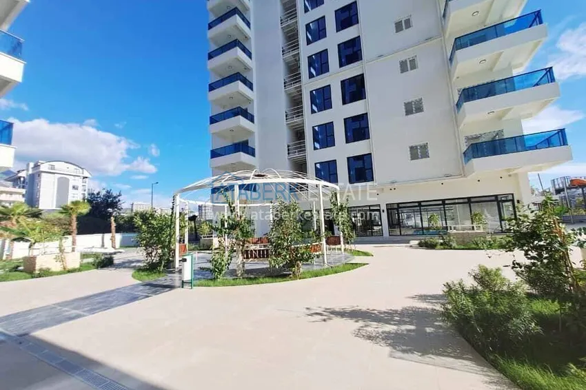 Rent in Alanya - 2+1 apartment with furniture and sea view in Mahmutlar B45 6 