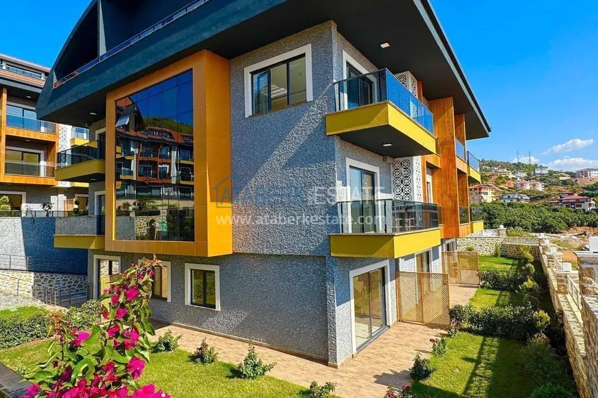 Apartment for a residence permit in the center of Alanya - 2+1 terrace duplex in a comfort-class complex 10 