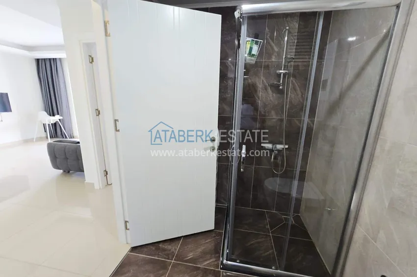 Purchase Furnished 1+1 apartment with partial sea view, Avsallar — Alanya 10