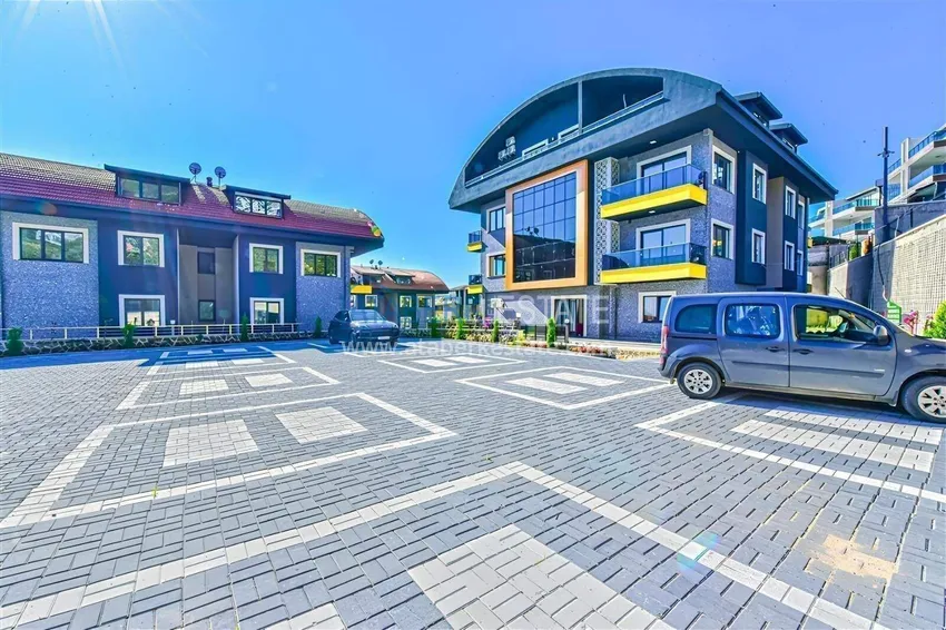 Apartment for a residence permit in the center of Alanya - 2+1 terrace duplex in a comfort-class complex 12 
