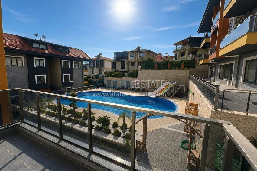 Purchase  Apartment for a residence permit in the center of Alanya - 2+1 terrace duplex in a comfort-class complex 12 