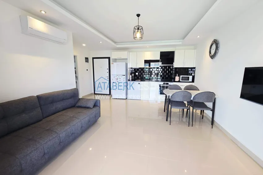 Purchase Furnished 1+1 apartment with partial sea view, Avsallar — Alanya 4