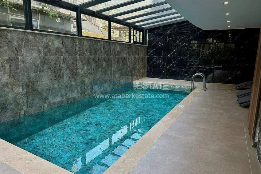 1+1 apartment in the center of Alanya - overlooking the sea and the fortress, Cleopatra beach area 12 