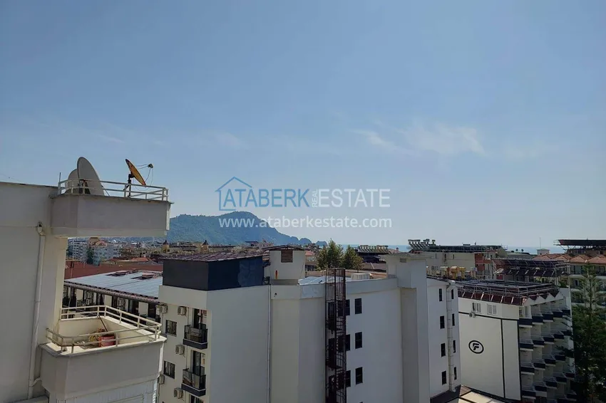 Purchase  1+1 apartment in the center of Alanya - overlooking the sea and the fortress, Cleopatra beach area 16 