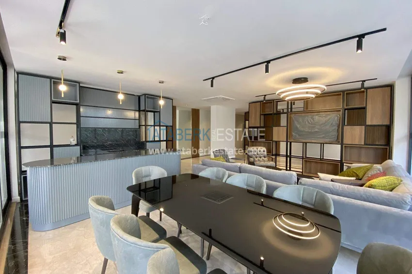1+1 apartment in the center of Alanya - overlooking the sea and the fortress, Cleopatra beach area 17 