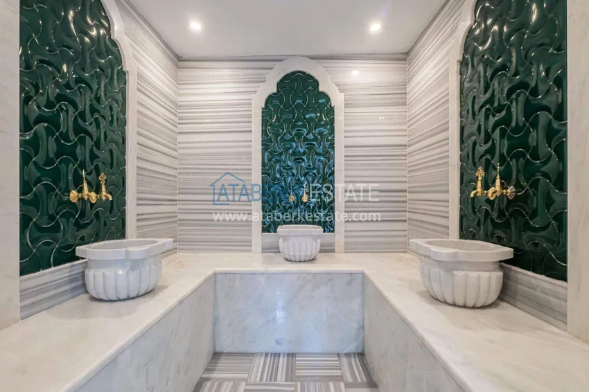 1+1 apartment in the center of Alanya - overlooking the sea and the fortress, Cleopatra beach area 21 
