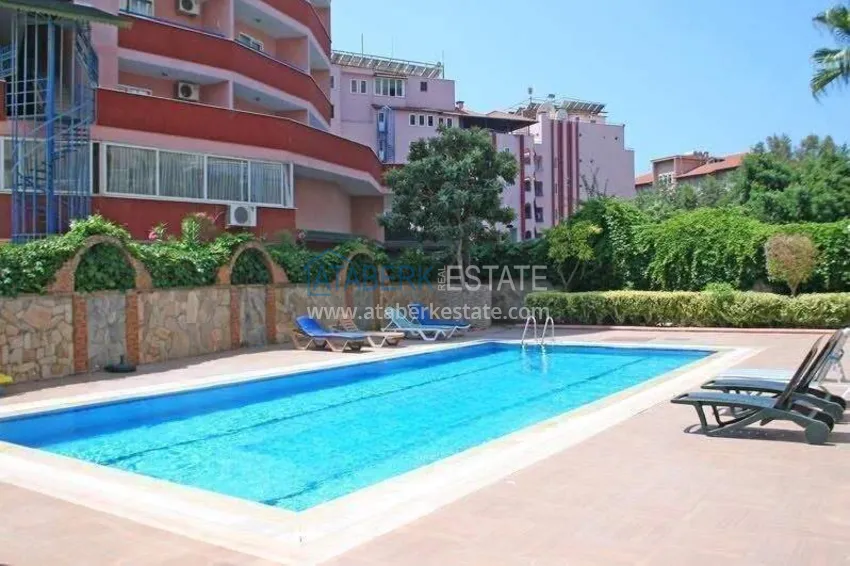 2+1 apartment in the center of Alanya — furniture, mountain view, glazed balcony, Cleopatra beach area  6 