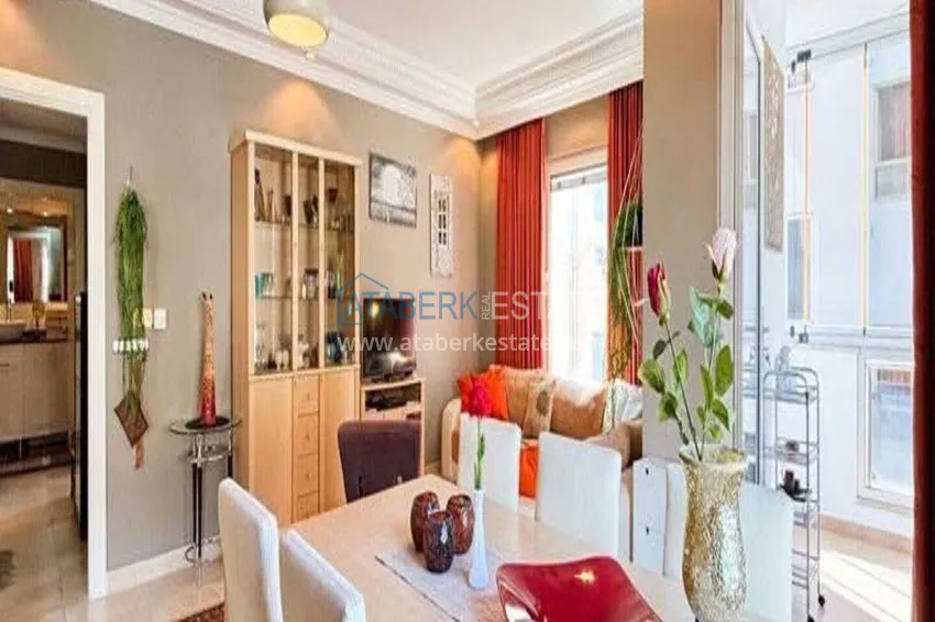 Purchase  2+1 apartment in the center of Alanya — furniture, mountain view, glazed balcony, Cleopatra beach area  7 