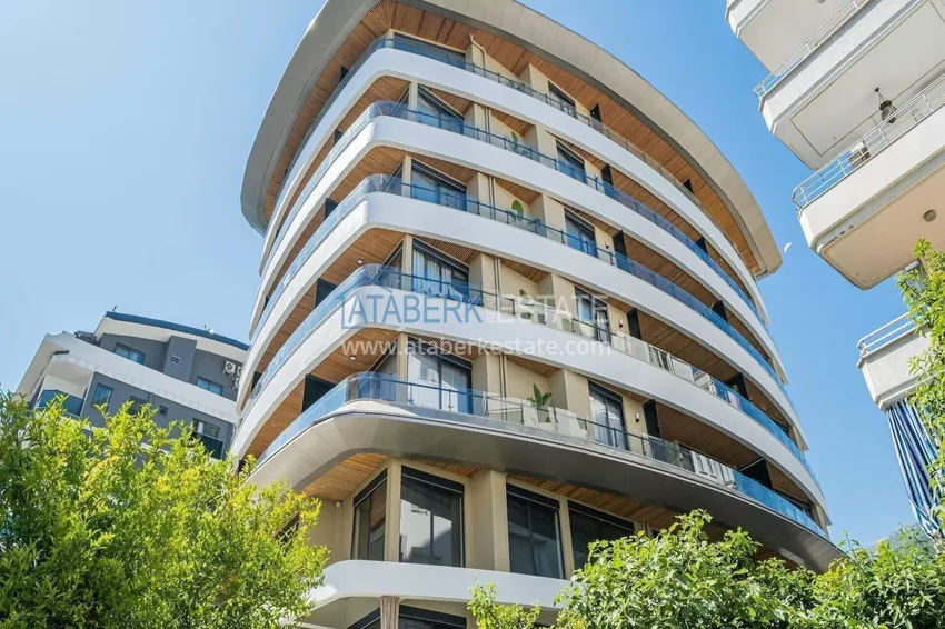 1+1 apartment in the center of Alanya - overlooking the sea and the fortress, Cleopatra beach area 6 