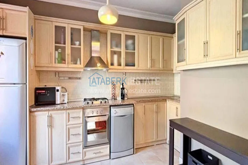 Purchase  2+1 apartment in the center of Alanya — furniture, mountain view, glazed balcony, Cleopatra beach area  9 