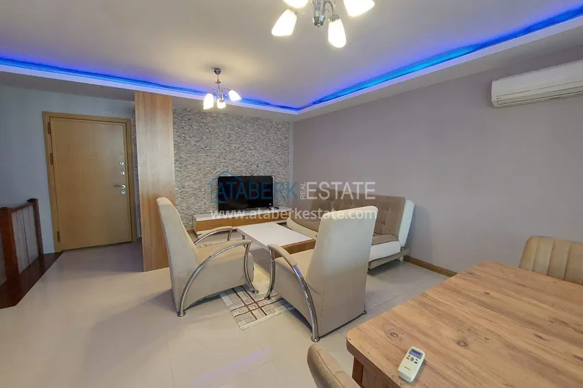 Purchase  2+1 penthouse in Mahmutlar - furnished duplex 500 meters from the sea 14 