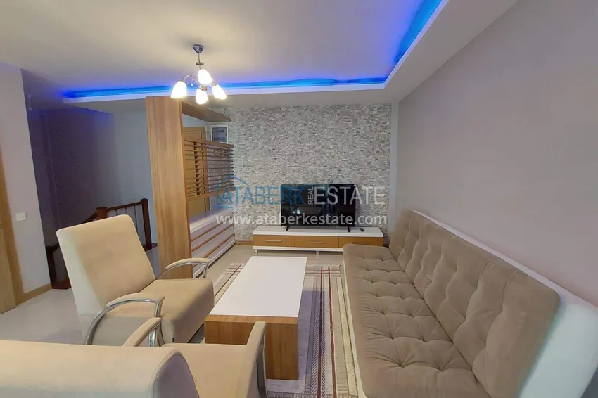 Purchase  2+1 penthouse in Mahmutlar - furnished duplex 500 meters from the sea 15 