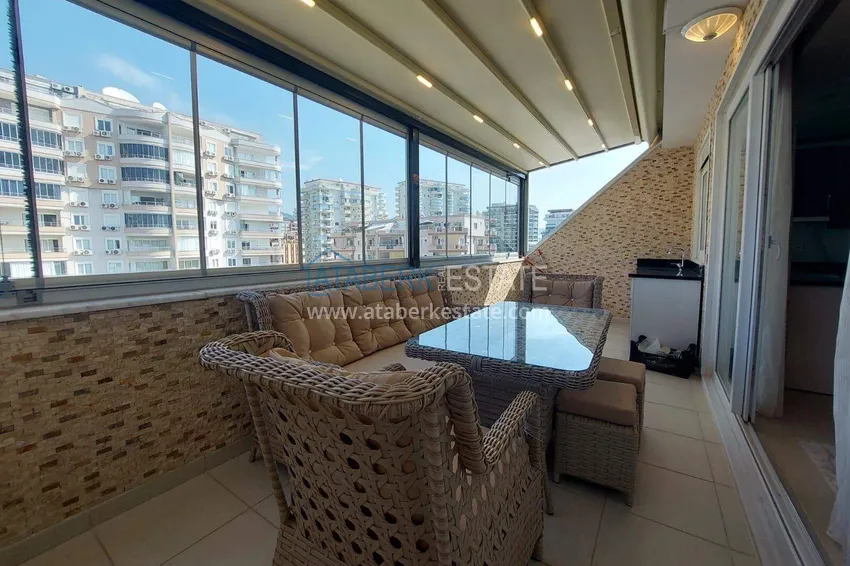 Purchase  2+1 penthouse in Mahmutlar - furnished duplex 500 meters from the sea 20 