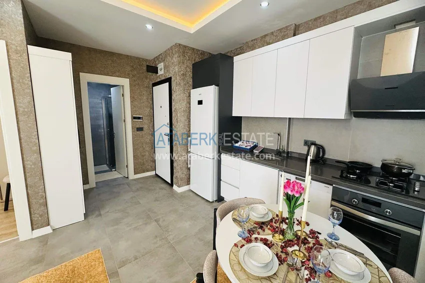 Purchase  Turnkey 1+1 apartment in Kargicak - 350 meters from the sea 10 