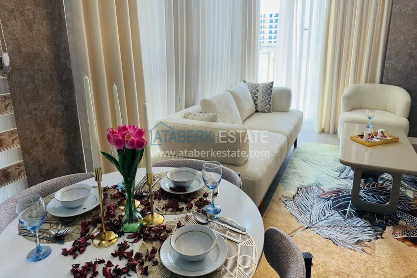 Purchase  Turnkey 1+1 apartment in Kargicak - 350 meters from the sea 15 